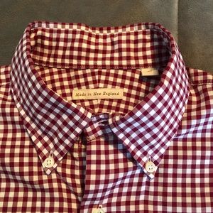 New England Shirt Co Gingham Button Down